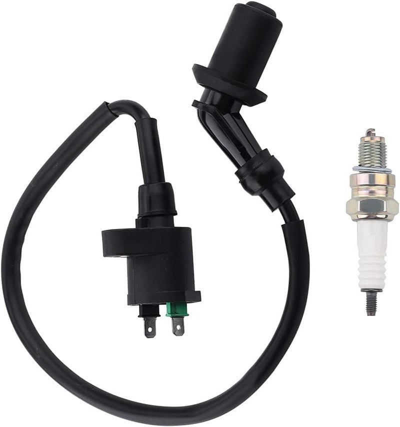 AloneGoer GY6 Racing Ignition Coil SSR 125 A7TC Spark Plug Wire for 50CC 150CC 110CC 125CC 80CC 90CC Moped Scooter ATV Go Kart Pit Dirt Bike Engine Motorcycle High Performance Parts - Image 1